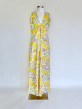 Load image into Gallery viewer, Vintage Yellow Sleeveless Jumpsuit - Size 4/6