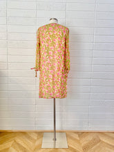 Load image into Gallery viewer, Vintage Sheer Sleeve Floral Mini Dress Size 4
