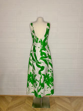 Load image into Gallery viewer, Vintage Green Floral Maxi Dress - Size 6/8