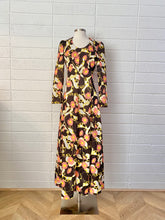 Load image into Gallery viewer, Vintage 1970s Psychedelic Long Sleeve Floral Maxi Size 4