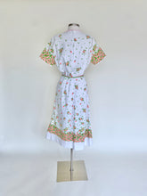Load image into Gallery viewer, Vintage Vested Gentress Floral Short Sleeve Dress - Size 8