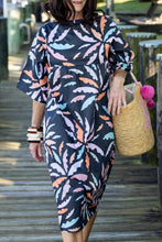 Load image into Gallery viewer, Grandma June Midi Dress in Party Palms