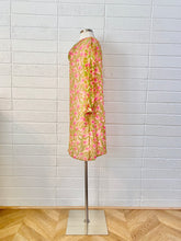 Load image into Gallery viewer, Vintage Sheer Sleeve Floral Mini Dress Size 4