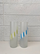 Load image into Gallery viewer, Libbey Candy Stripe Tumblers Pastel Set of Two
