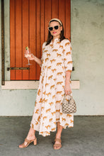 Load image into Gallery viewer, 3/4 sleeve cotton dress