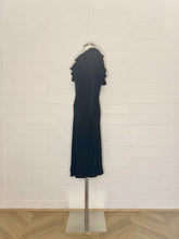 Load image into Gallery viewer, Vintage Ruffle Neck Long Sleeve Cocktail Dress - Size 4