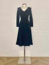Load image into Gallery viewer, Vintage Ruffle Neck Long Sleeve Cocktail Dress - Size 4