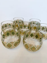 Load image into Gallery viewer, Seven MCM Irene Pasinski Avocado & Gold Glass Cocktail Glasses