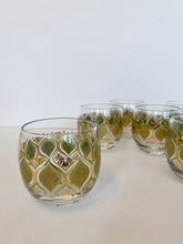 Load image into Gallery viewer, Seven MCM Irene Pasinski Avocado & Gold Glass Cocktail Glasses