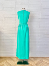 Load image into Gallery viewer, Vintage Green Maxi Cocktail Dress Size 4