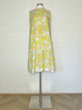 Load image into Gallery viewer, Vintage Floral with Silk Trim Tent Dress with Pockets - Size M