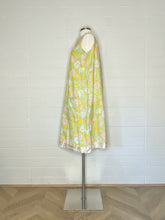 Load image into Gallery viewer, Vintage Floral with Silk Trim Tent Dress with Pockets - Size M