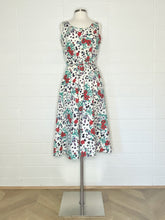 Load image into Gallery viewer, Vintage Spotted Floral Fit and Flare Dress - Size 6/8