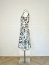 Load image into Gallery viewer, Vintage Spotted Floral Fit and Flare Dress - Size 6/8