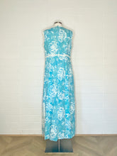 Load image into Gallery viewer, Vintage Lord & Taylor Aqua Floral Gown - Size 6/8