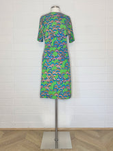Load image into Gallery viewer, Vintage Groovy Printed Short Sleeve Sheath Dress - Size 4/6
