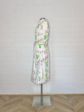 Load image into Gallery viewer, Vintage Vested Gentress Ruffle Neck Hummingbird Dress - Size 6/8