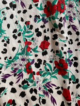 Load image into Gallery viewer, Vintage Spotted Floral Fit and Flare Dress - Size 6/8