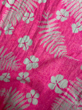 Load image into Gallery viewer, Vintage Bright Pink Hawaiian Print Maxi Dress with Button Shoulders - Size 6