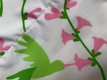Load image into Gallery viewer, Vintage Vested Gentress Ruffle Neck Hummingbird Dress - Size 6/8