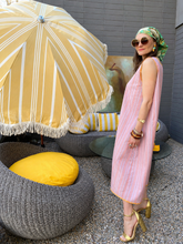 Load image into Gallery viewer, Yoanie Midi Cover Up in Sugar Stitch Stripe