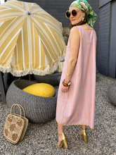 Load image into Gallery viewer, Yoanie Midi Cover Up in Sugar Stitch Stripe