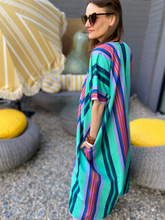 Load image into Gallery viewer, Kakee Kaftan in Turks and Caicos Stripe