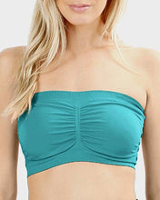 Load image into Gallery viewer, teal bandeau bra