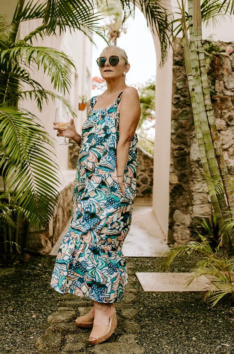 jessi midi dress Jessica Midi Dress in Island Jazz