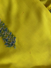 Load image into Gallery viewer, Vintage Yellow Crochet Trim Kaftan - Size 8/10