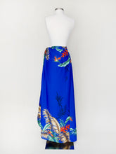 Load image into Gallery viewer, Vintage Tropical Print Wrap Sarong Dress