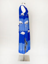 Load image into Gallery viewer, 90's Cloudy Beach Scene Maxi Dress - Size M