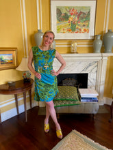 Load image into Gallery viewer, Vintage short blue floral dress