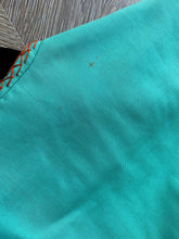 Load image into Gallery viewer, Teal vintage dress