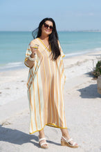 Load image into Gallery viewer, Striped beach kaftan
