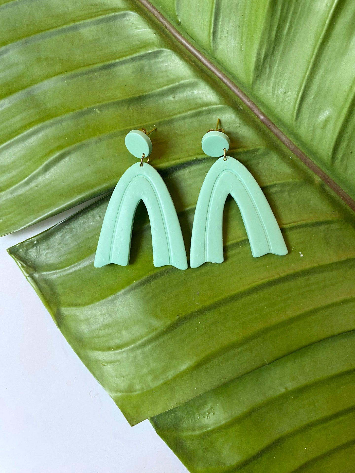 Mint Arch Earrings