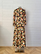 Load image into Gallery viewer, Vintage 1970s Psychedelic Long Sleeve Floral Maxi Size 4
