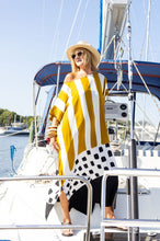 Load image into Gallery viewer, Gigi Kaftan in Mod Dot and Stripe
