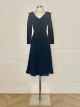 Load image into Gallery viewer, Vintage Ruffle Neck Long Sleeve Cocktail Dress - Size 4
