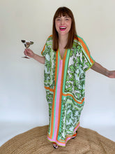 Load image into Gallery viewer, Kakee Kaftan in Geo Garden
