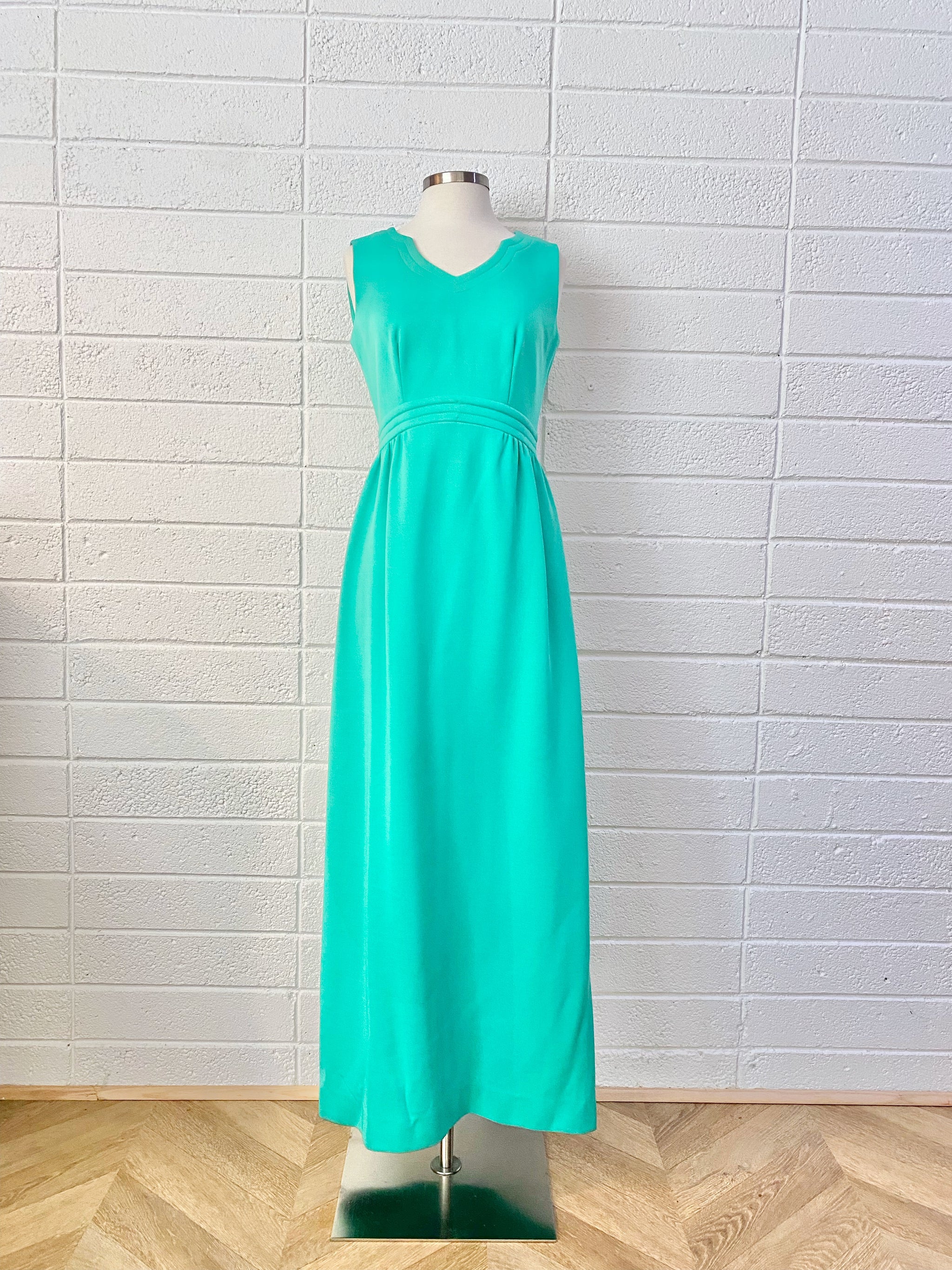 Vintage Green Maxi Cocktail Dress Size 4