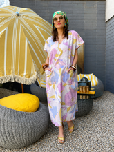 Load image into Gallery viewer, Jillian Kaftan in Lavender Oasis
