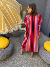 Load image into Gallery viewer, Kakee Kaftan in Cherry Stripe
