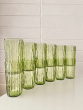 Load image into Gallery viewer, Green Tahiti Tumblers Bamboo Glasses Set of 12
