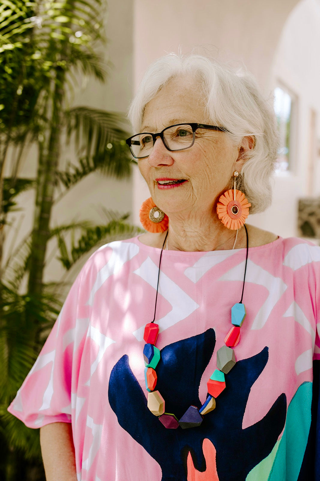 Multicolor Chunky Resin Necklace