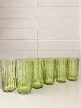 Load image into Gallery viewer, Green Tahiti Tumblers Bamboo Glasses Set of 12
