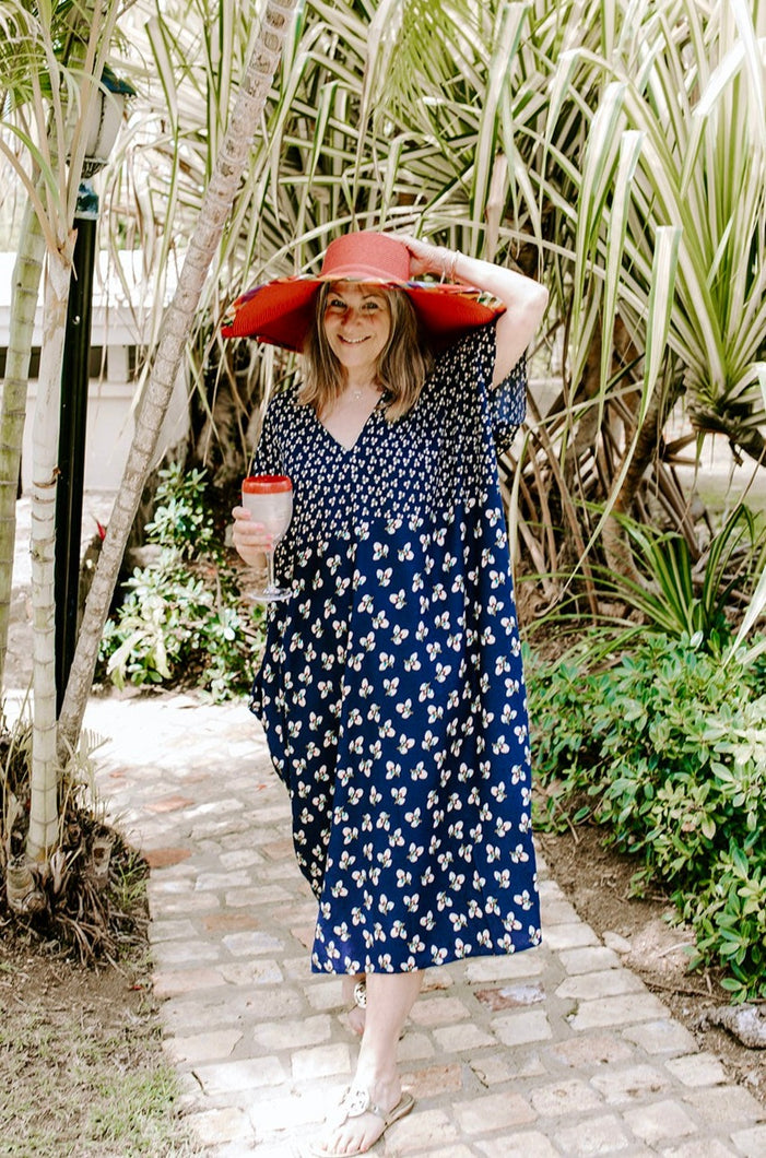 floral caftan