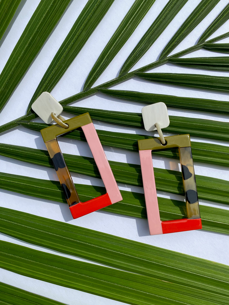 colorblock earrings