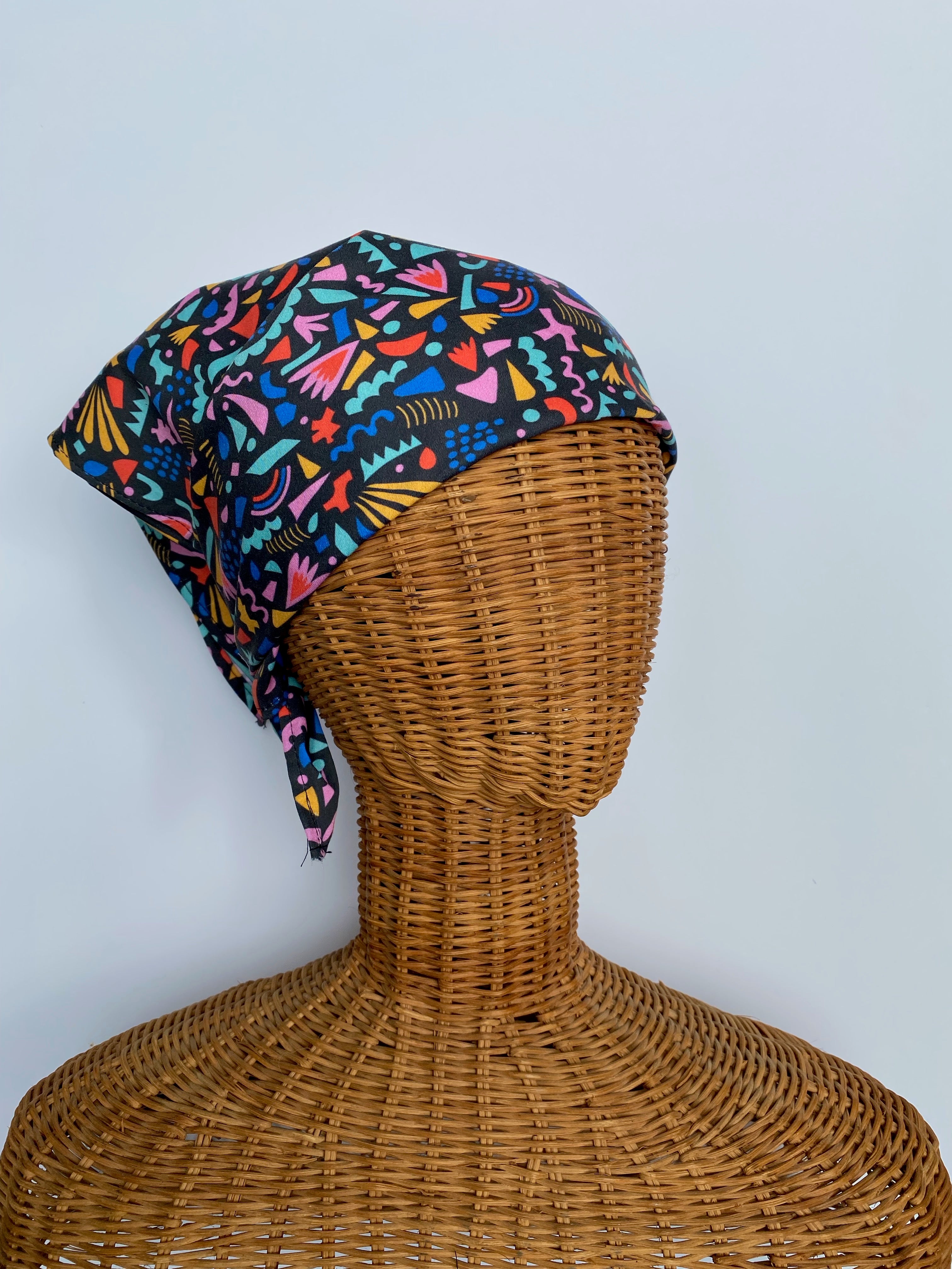 Handkerchief Head Scarf - Holiday Confetti