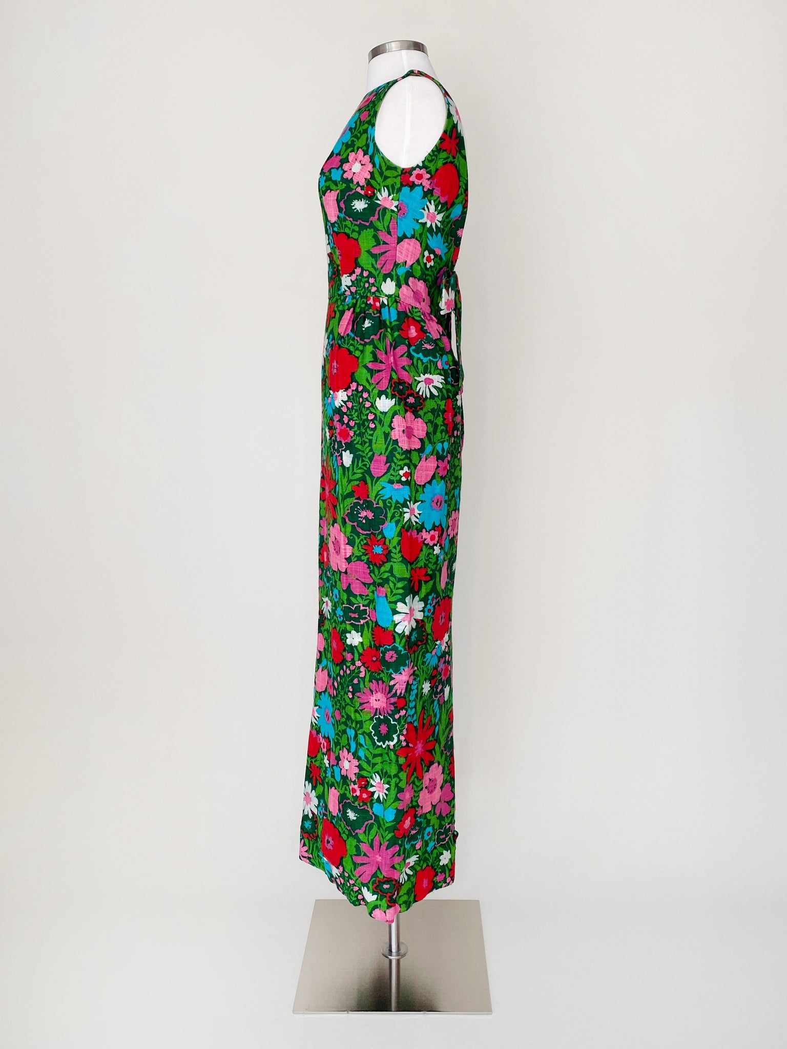1960's Floral Maxi Sheath Dress | Floral Print | Drinking Dresses